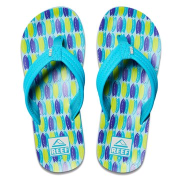 Reef Little Boys' Ahi Blue Fish Flip Flop