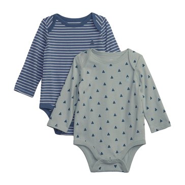 Gap Baby Boys' Long Sleeve Jersey Bodysuits 2-Pack