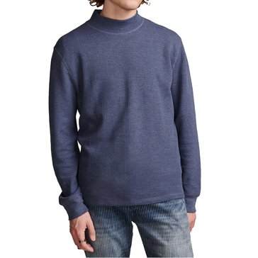 Lucky Brand Men's Long Sleeve French Rib Mock Neck Shirt