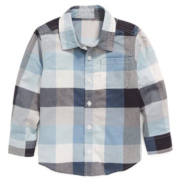Old Navy Baby Boys' Long Sleeve Plaid Button Up Shirt
