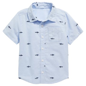 Old Navy Baby Boys' Short Sleeve Print Button Up Shirt