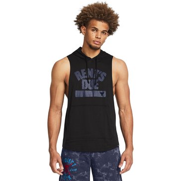 Under Armour Men's Project Rock Rents Due Sleeveless Hoodie 