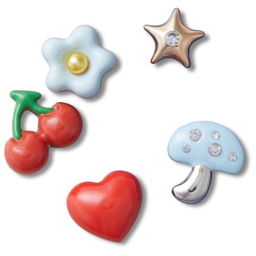 Crocs Puffy Metals Charm Jibbitz 5-Pack