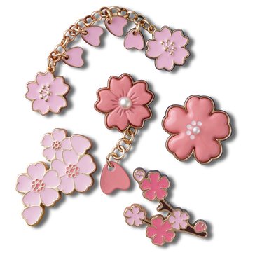 Crocs Blooming Cherry Blossom Charm Jibbitz 5-Pack