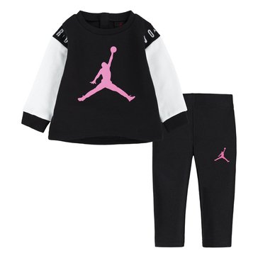 Jordan Baby Girls Holiday Shine Leggings Set