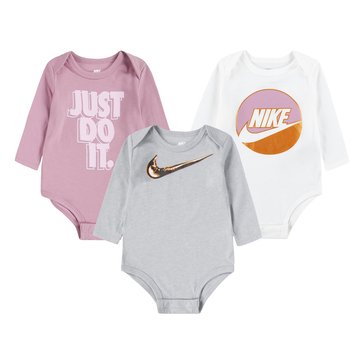 Nike Baby Girls Gifting Bodysuits 3-Pack