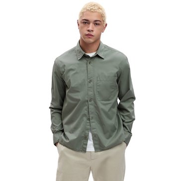 Gap Men's Long Sleeve Garment Dyed Twill Shirt