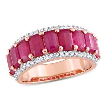 Sofia B. 1/3 cttw Diamond and 3 1/3 cttw Ruby Ring