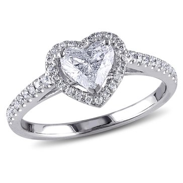 Sofia B. 1 cttw Halo Heart Diamond Engagement Ring