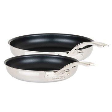 Viking 3-Ply 2-Piece Ply Stainless Steel Nonstick Fry Pan Set 10-Inch and 12-Inch