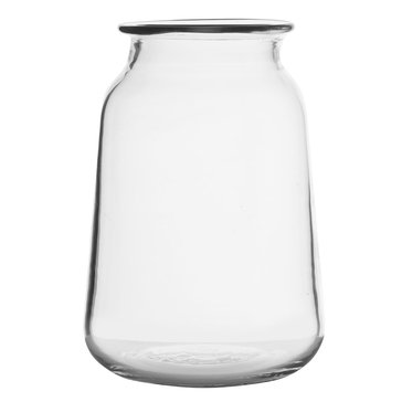 Lifetime Brands 9.5-Inch Clear Milk Bottle Glass Vase