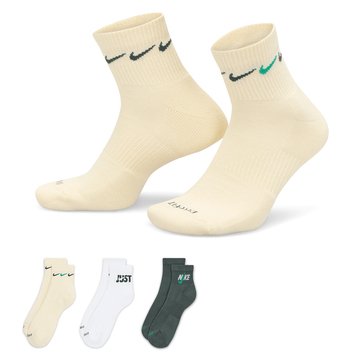 Nike Men's Everyday Plus Cushion Quarter Socks 3-Pack