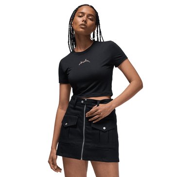 Jordan Women's Short Sleeve Graphic Slim Crop Tee