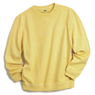Eight Bells Men's Long Sleeve Slub Jersey Garment Dyed Henley Shirt