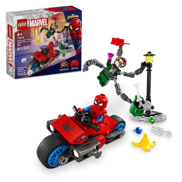 LEGO Marvel Motorcycle Chase: Spider-Man vs. Doc Ock Building Set (76275)