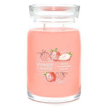 Yankee Candle White Strawberry Bellini Signature Large Jar