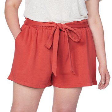 Yarn & Sea Women's Paperbag Waist Shorts (Plus Size)