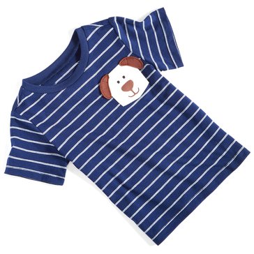 Wanderling Baby Boys' Puppy Pocket Short Sleeve Tee