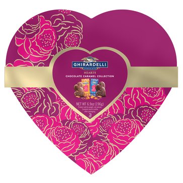 Ghirardelli Premium Chocolate Caramel Hearts Assorted Candy, 6.9oz