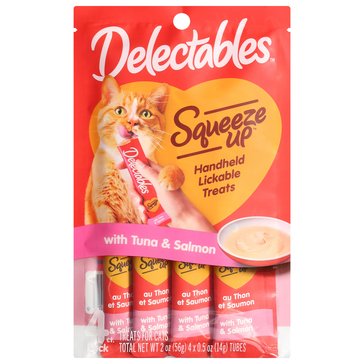 Hartz Delectable Squeeze Ups Tuna And Salmon Cat Treat