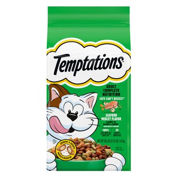 Temptations Dry Cat Adult Complete Nutrition Salmon And Shrimp Dry Cat Food