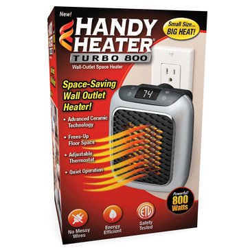 As Seen On Tv Handy Heater Turbo 800 Personal Space Heater