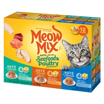 Meow Mix Seafood And Poultry Variety Wet Cat Food