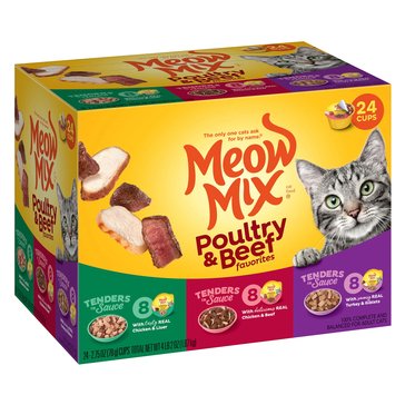 Meow Mix Poultry And Beef Variety Wet Cat Food