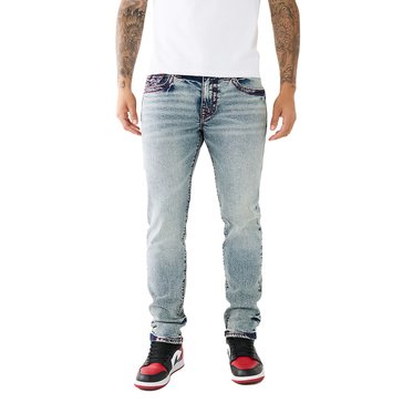 True Religion Men's Rocco Big Tall 1/2 Inch Flap Jeans