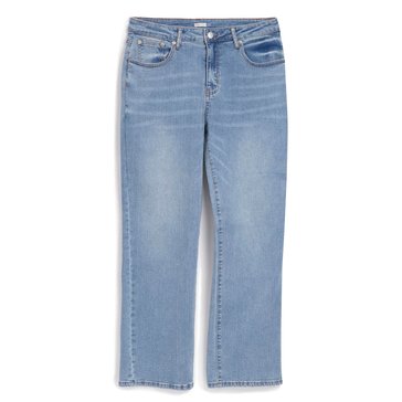 Yarn & Sea Women's Plus Straight Relaxed Jeans