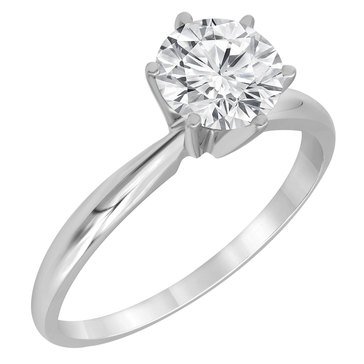 Evolv. 1 1/2 cttw Lab Grown Round Diamond Solitaire Ring