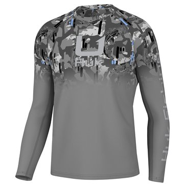 Huk Men's KC Icon Apex Vert Fade Long Sleeve Knit Top