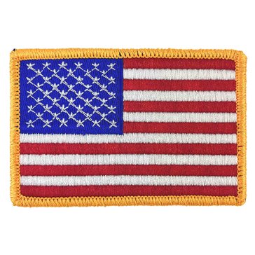 Flight Suit American Flag Patch 3.5X2.25 With Hook Closure