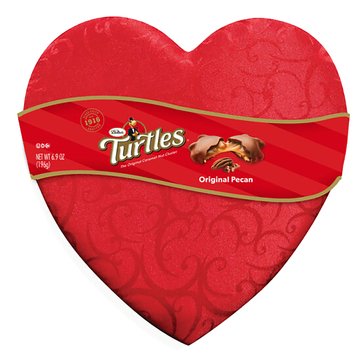 Turtles Valentine's Original Satin Heart, 12-piece