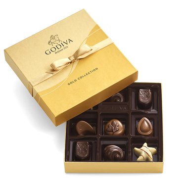 Godiva Gold Ballotin, 9-piece