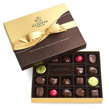 Godiva Dark Chocolate Ballotin, 18-piece