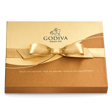 Godiva Nut & Caramel Ballotin, 18-piece