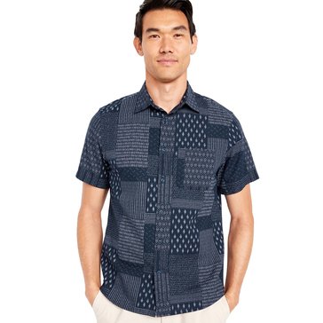 Old Navy Men's Everyday Oxford Patchwork Shirt