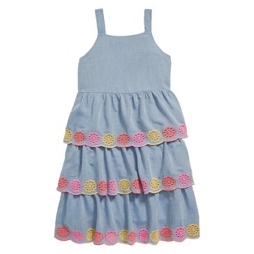 Old Navy Big Girls' Tiered Eyelet Embroidery Dress
