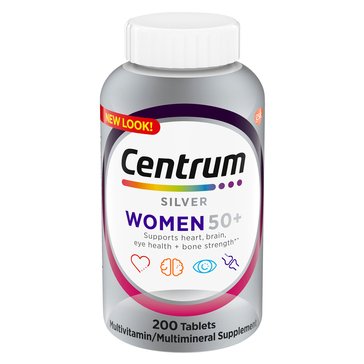 Centrum Silver Women 50Plus Multivitamin Tablets, 200-Count