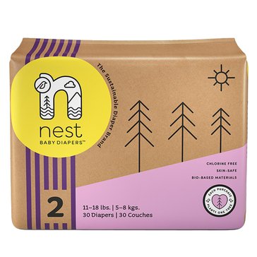 Nest Natural Plant-Based Baby Diapers Size 2