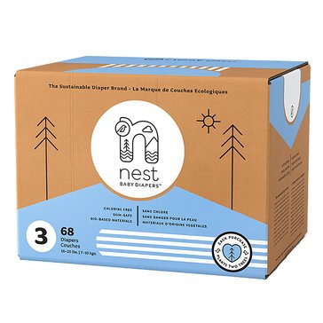 Nest Natural Plant-Based Baby Diapers Eco Box Size 3