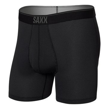 Saxx Men's Quest Quick Dry Mesh Long Leg Boxer Brief Fly