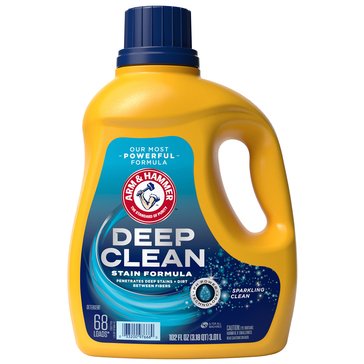 Arm & Hammer Deep Clean Stain Formula Liquid Laundry Detergent, Sparkling Clean