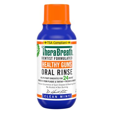 TheraBreath Healthy Gums Mint Oral Rinse Clean 3oz