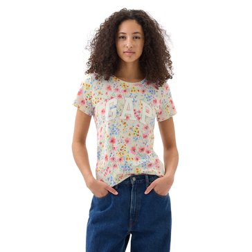 Gap Women's Floral Cotton Jersey Short Sleeve Tee