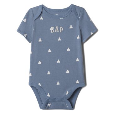 Gap Baby Boys' Short Sleeve Novelty Logo Bodysuit