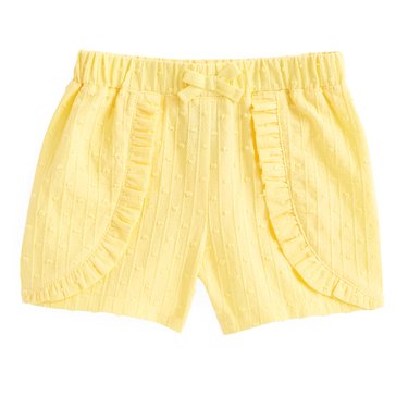 Wanderling Baby Girls Woven Ruffle Shorts