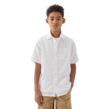 Gap Big Boys' Short Sleeve Linen Shirt