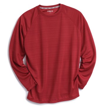 3 Paces Men's Long Sleeve Gradient Stripe Tee 